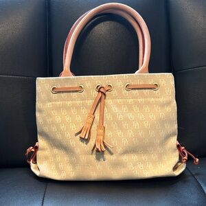 Dooney & Bourke Beige Monogram Tote